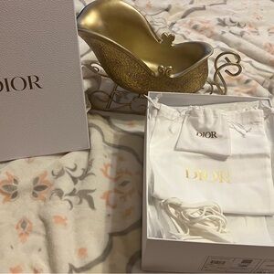 Dior White and Gold Gift Set